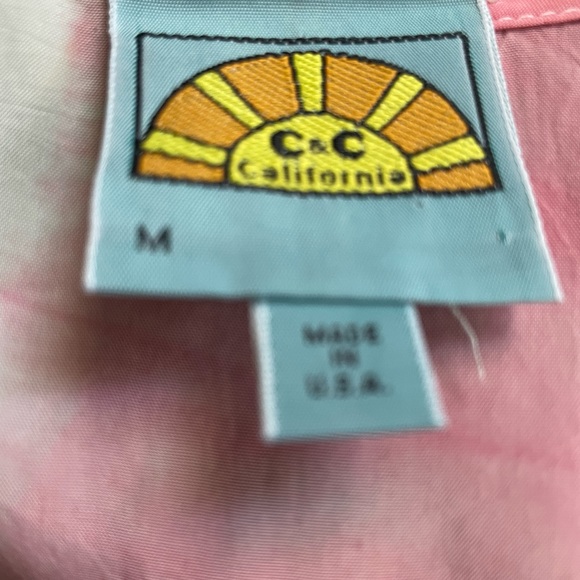 C & C CALIFORNIA NWOT Peach and White DRESS Size Medium - Picture 5 of 8